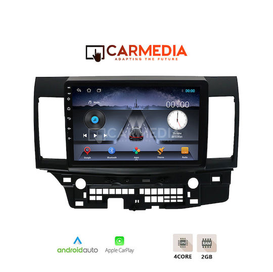 Carmedia Ηχοσύστημα Αυτοκινήτου για Mitsubishi Lancer 2008 (Bluetooth/USB/WiFi/GPS/Apple-Carplay/Android-Auto) με Οθόνη Αφής 10"