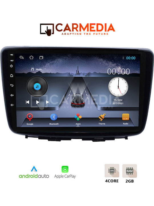 Carmedia Auto-Audiosystem für Suzuki Baleno 2016 mit Touchscreen 9" Bluetooth USB WiFi GPS Apple CarPlay Android Auto