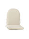 Lianos Garden Chair Cushions with Backrest White 2 Pieces 49x106cm