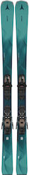 Atomic Cloud Q8 Women's Ski Boots in Green Color with Bindings