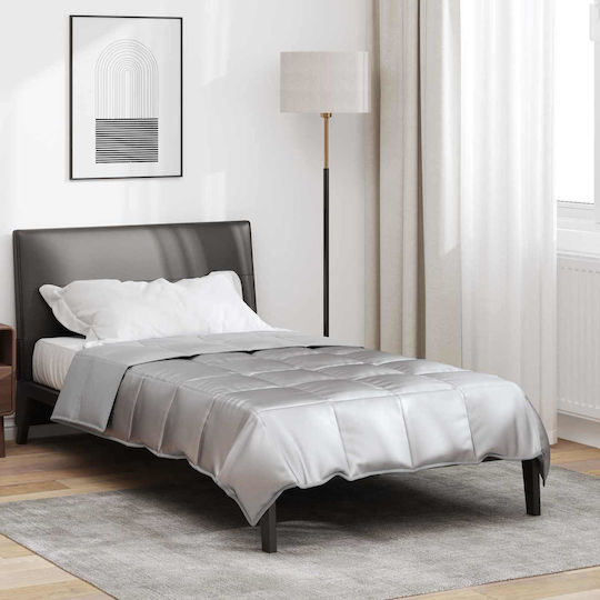 vidaXL Одеяло Двойно 200x140см. Silver
