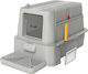 Pawhut Cat Toilet Closed with Filter Gray L63 x W43 x H43cm