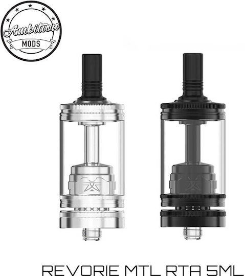 Ambition Verdampfer für Elektronische Zigaretten RTA 5ml Silver