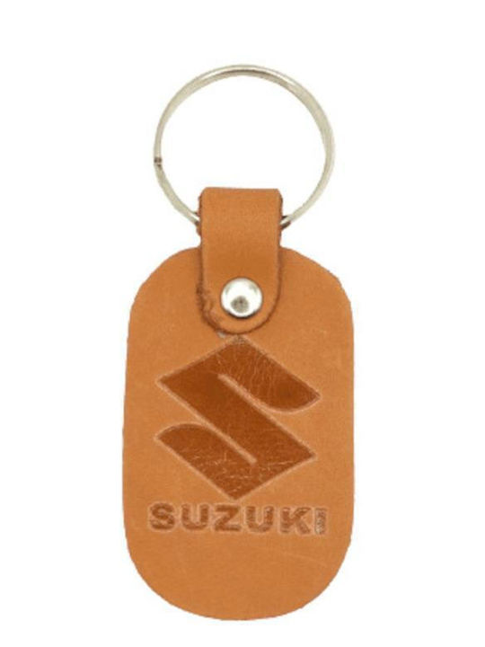 Breloc Piele Bej Închis Suzuki 6222-k
