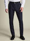 Trousers in Straight Line Dark Blue
