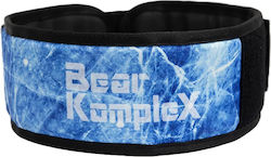 Bear Komplex Apex Premium Leather Velcro Weight Lifting Belt Subzero Blue