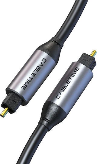 Cabletime Καλώδιο Ήχου 3.5mm male - 3.5mm male Μαύρο CT-AV380-P04GN-S3