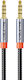 Cabletime 3,5mm Klinkenkabel 3,5mm Stecker - 3,5mm Stecker Schwarz 2m mit Vergoldeten Anschlüssen CT-AM35M-AG2