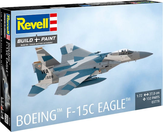 Assembly Model Revell Fighter Boeing F-15c Eagle 200 Pieces