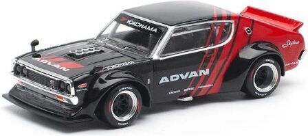 Machetă Mașină Nissan Skyline Gt-r Drift Kenmeri Advan Livery Scara 1:64 Pop Race