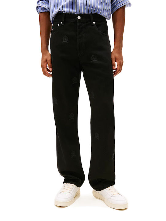 Otis Men's Jeans Pants with Regular Straight Fit Black