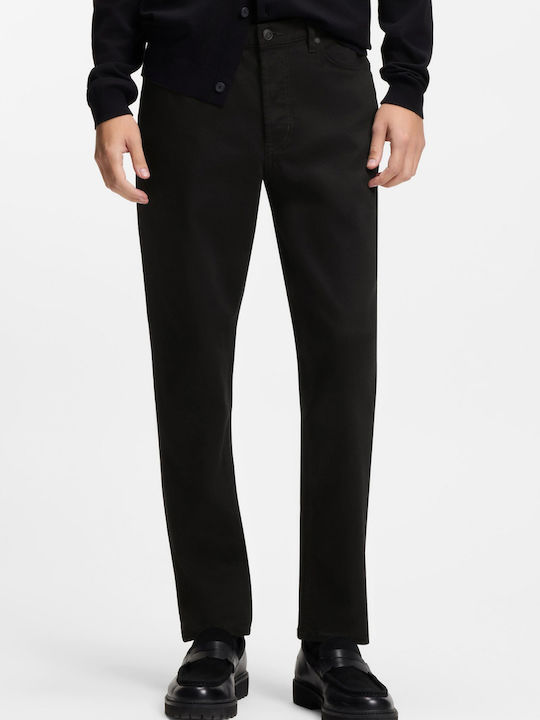 Hugo 634 Ανδρικό Παντελόνι Τζιν Ελαστικό Regular Fit Tapered Black Hugo 634 Ανδρικό Παντελόνι Τζιν Ελαστικό Regular Fit Tapered Black