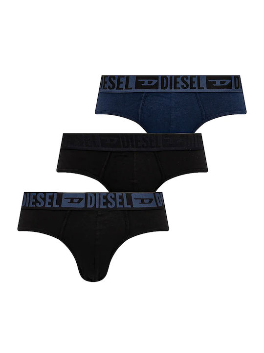 Diesel Μποξεράκια 3Pack Μαυρο- Μπλε