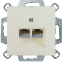 Polo.fiorena Computer Socket Molex Double Shielded Cat 6 2 X Rj45 Descriptive Box Cream 22028903