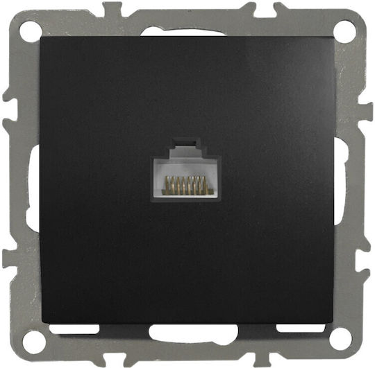 Quadra Internet Computer Socket Rj45 Lan Black