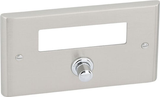 Κουδούνι Πόρτας Best Ορειχάλκινο Νίκελ Ματ 70×120mm