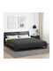 vidaXL Duvet Cover Queen 240x200 Green, Anthracite