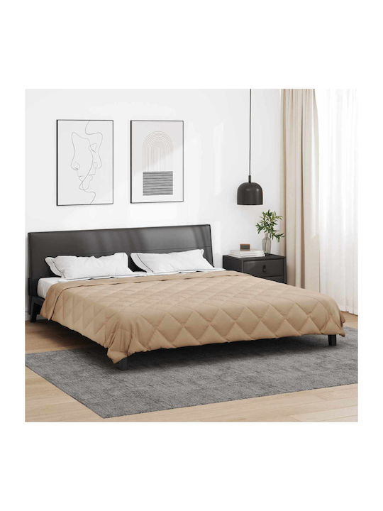 vidaXL Duvet Cover Double 200x200 Taupe #