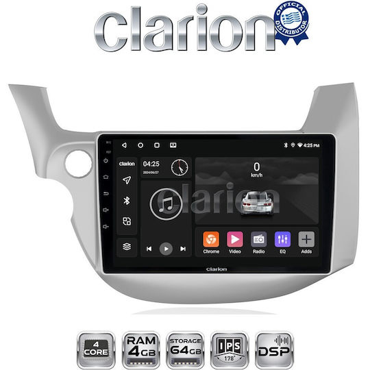 Clarion Sistem Audio Auto pentru Honda Jazz 2008>2013 (Bluetooth/USB/WiFi/GPS/Apple-Carplay/Android-Auto)