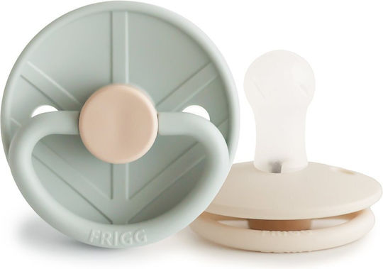 Frigg Little Viking Πιπίλες Σιλικόνης Sage/Cream για 0-6 μηνών 2τμχ