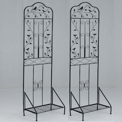Costway Decorative Garden Metal 189.5cmx50cmx30cm 2pcs GT4486DK-2