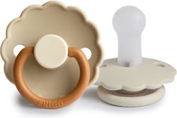 Frigg Daisy Πιπίλες Σιλικόνης Desert/Cream για 6-18 μηνών 2τμχ Frigg Daisy Πιπίλες Σιλικόνης Desert/Cream για 6-18 μηνών 2τμχ