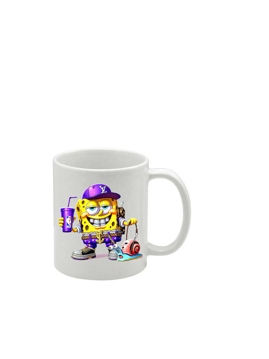 White Mug SpongeBob SquarePants