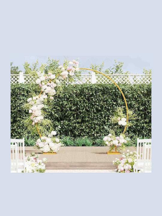 Wedding Arch Gold 220 X 45 X 200 Cm Steel Gold 42023032
