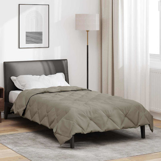 vidaXL Super King Blanket 220x155cm Light Gray