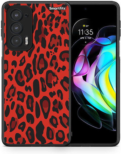 Animal Rotes Leopard Motorola Edge 20 5G Handyhülle