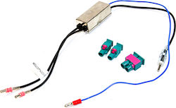 Compotech Interner Autoantennenadapter für Auto / VW / Sitz / Skoda / Citroen / Peugeot