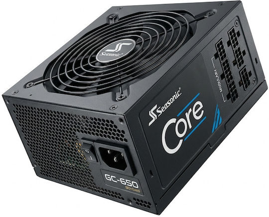 Seasonic Core GC-650 650W Μαύρο Τροφοδοτικό Υπολογιστή Full Wired 80 Plus Gold