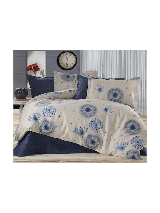 MayHome Σετ Μαξιλαροθήκες με Φάσα Floral 50x70εκ.