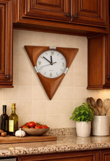 Galifas Wanduhr Kunststoff Braun Ø36cm