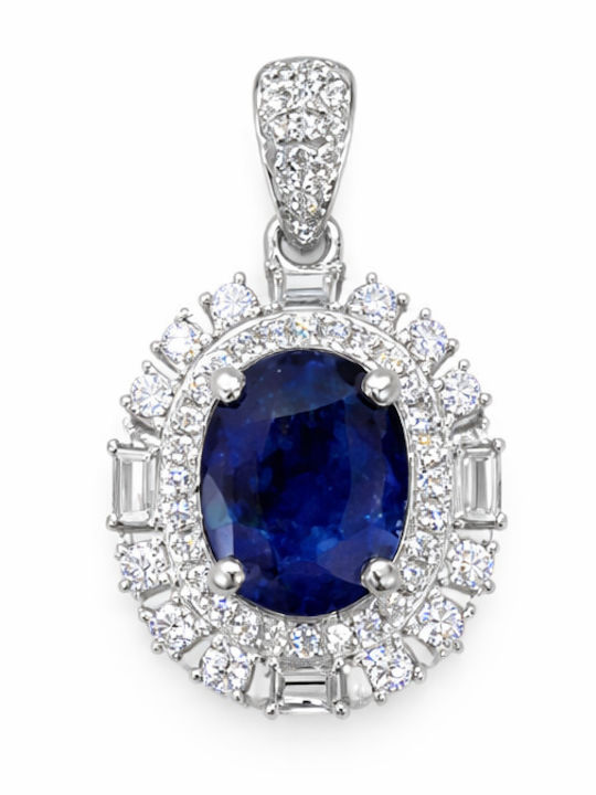 Voila Κρεμαστά Charms Μενταγιόν Ροζέτα Ζαφείρι 3.15ct Ασήμι 925 Voila Κρεμαστά Charms Μενταγιόν Ροζέτα Ζαφείρι 3.15ct Ασήμι 925