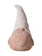 Espiel Christmas Ceramic Figure Dwarf White Height 15cm