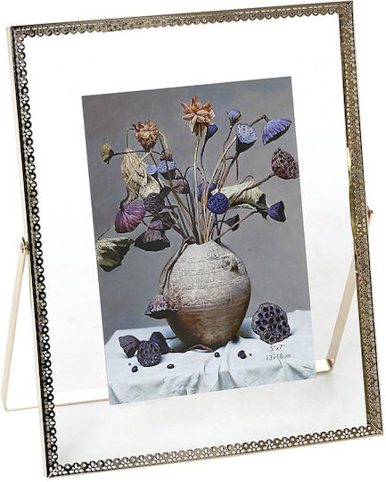 Espiel Metallischer Fotorahmen mit Goldenem Rahmen