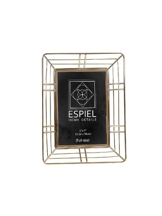 Espiel Metallischer Bilderrahmen mit Goldenem Rahmen