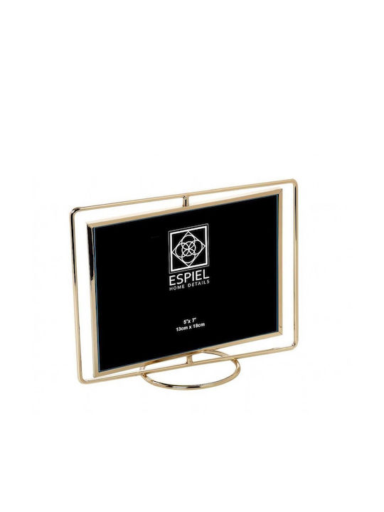 Espiel Metallic Photo Frame With Gold Frame