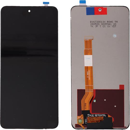 Screen with Touch Mechanism for Realme 12 5G, 12X 5G, C67 4G, C75 4G, Narzo 70X 5G (Black)