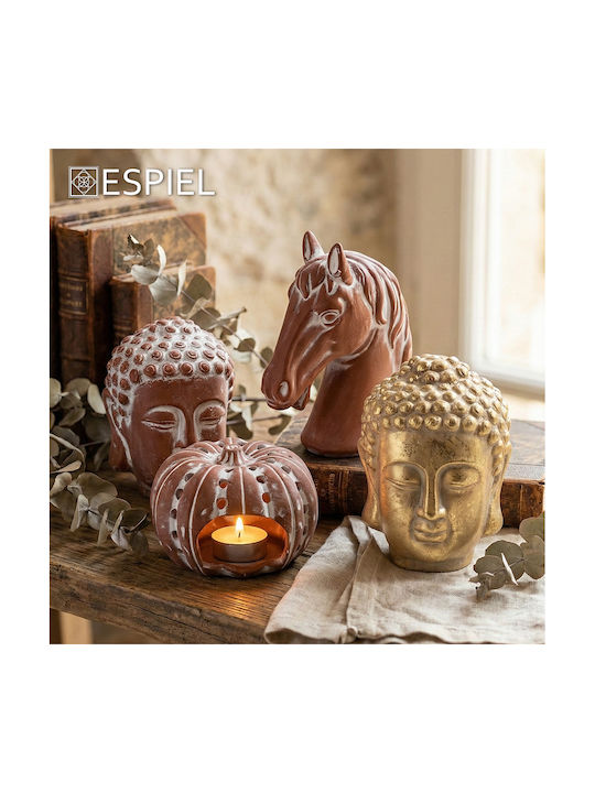 Espiel Ceramic Horse Head Terracotta 19x10x24cm Espiel Ert303k2