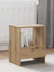 vidaXL PU Magazine Rack Brown 35x30x45cm