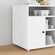 vidaXL Furniture Wheel White 4.2x1.15x2.9cm 12pcs