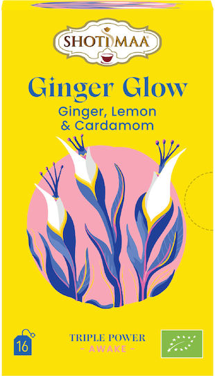Shoti Maa Tea Triple Power "Ginger Glow" Ginger Lemon & Cardamom 32g 16 Bags