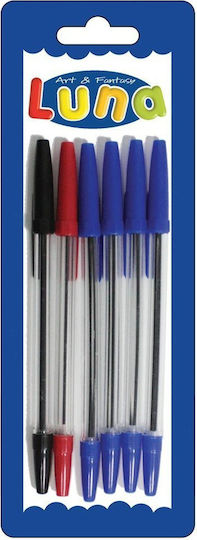 Luna Blister Kugelschreiber Ballpoint 12x6 Stück