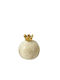 Espiel Tischplatte Glücksbringer Granatapfel Beige Keramik 10x10cm 1Stück