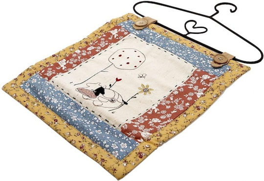 Espiel Espiel Wandbehang Handgefertigte Kuh aus Stoff