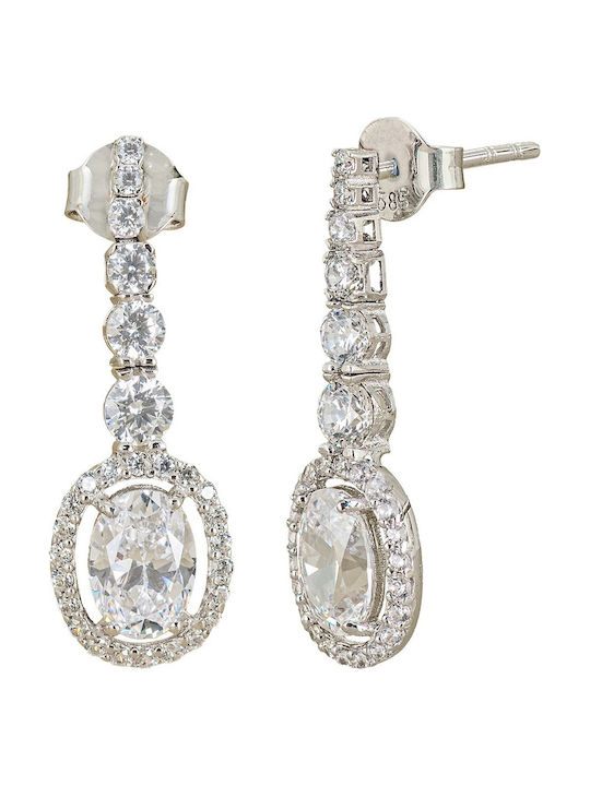 Senzio Belibasakis Ohrringe aus White Gold mit Steinen