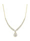 Senzio Belibasakis Halskette aus Gold 14K mit Zirkon