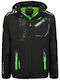 Winter Jacke Softshell Wasserdicht und Winddicht Black / Green